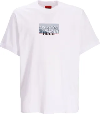 logo-print detail T-shirt