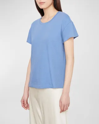 Easy Short-Sleeve Cotton-Linen Tee