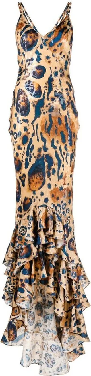 Leopard-Print Mermaid Gown