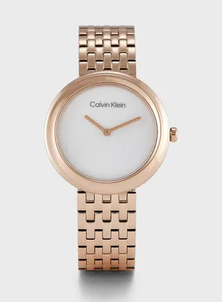 Twisted Bezel Analog Watch
