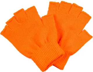 Steven Neon Fingerless Knit Gloves