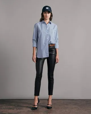 Nina High-rise Skinny Leather Pant
