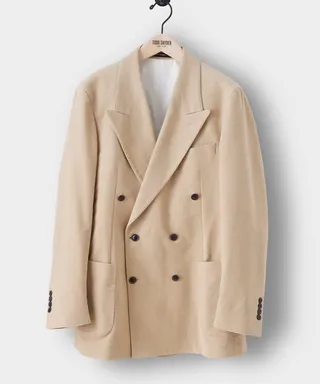 Moleskin Double-Breasted Madison Suit Jacket