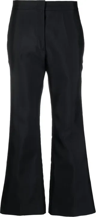High-Waisted Cropped Trousers