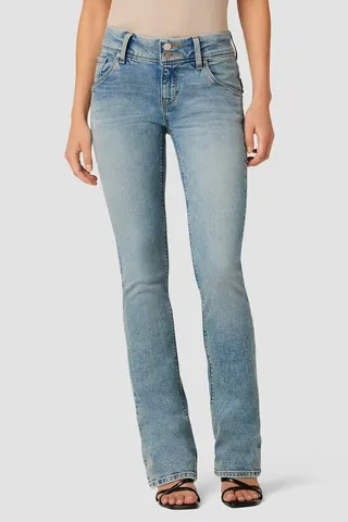 Hudson Jeans Beth Mid-Rise Baby Bootcut Petite Jeans - Motion