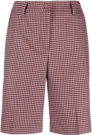 Check-Pattern Bermuda Shorts