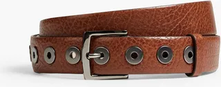 Pebbled-leather belt