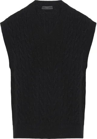 Cashmere And Lamé Knitted Vest