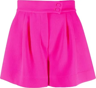 Crepe-Texture Mini Shorts