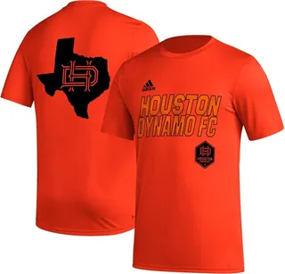 Men's adidas Orange Houston Dynamo Fc Team Jersey Hook Aeroready T-shirt
