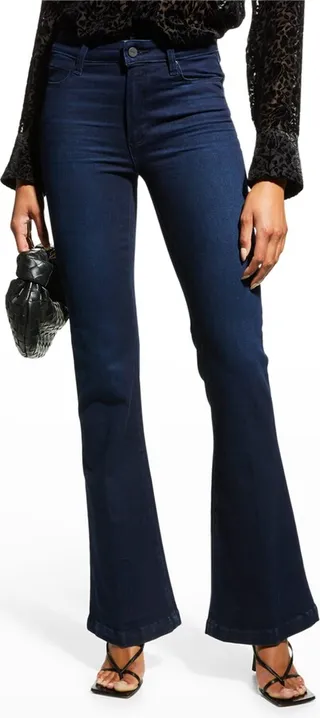 Genevieve Mid-Rise Flared Jeans