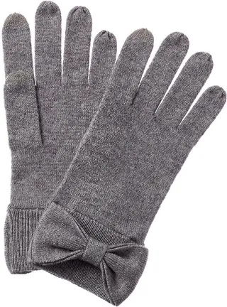 Forte Cashmere Bow Cashmere Gloves