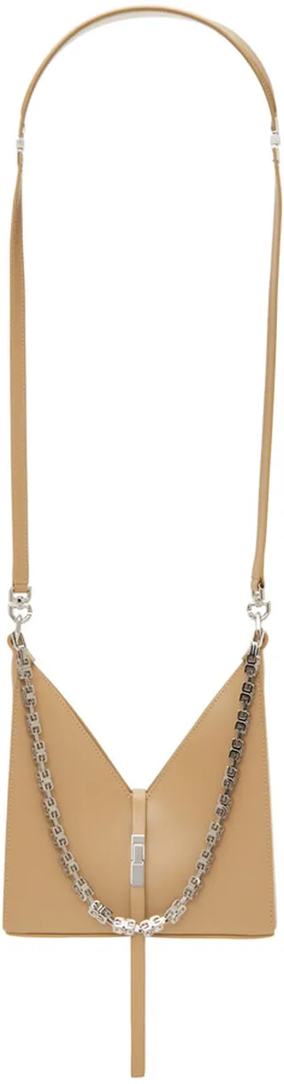 Givenchy Beige Mini G ChainCut Out Bag