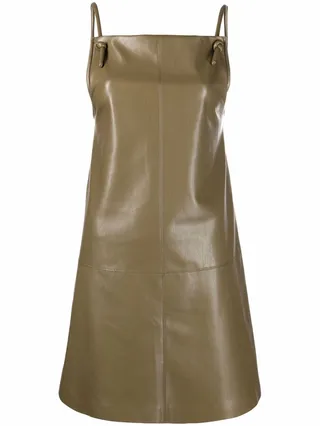 Vegan Leather Mini Dress