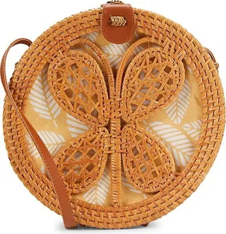 Butterfly Rattan Circle Bag