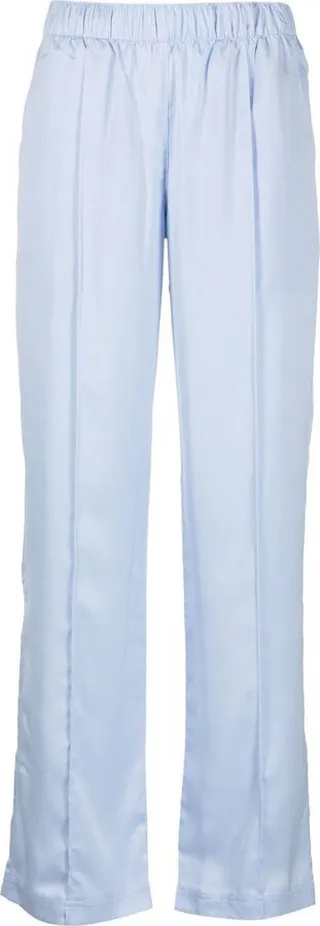 Embroidered-Logo Straight-Leg Trousers