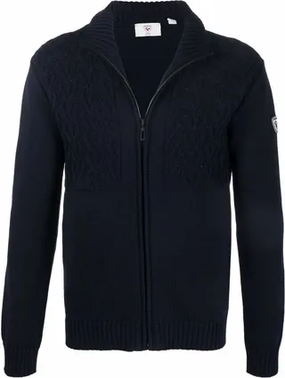 Logo-Patch Zip-Up Jumper