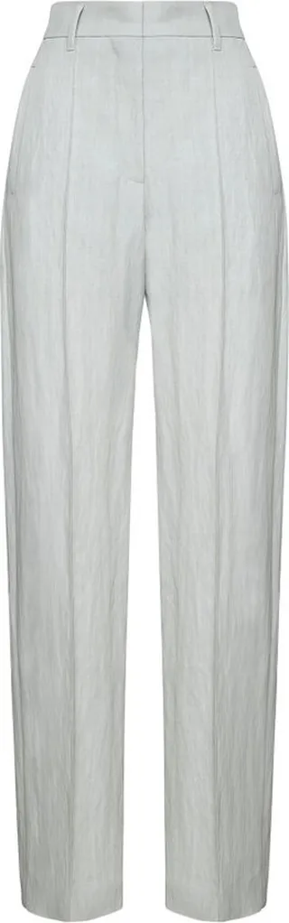 Brunello Cucinelli Straight-Leg Pleated Tailored Trousers