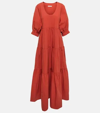 Essentials cotton-blend dress