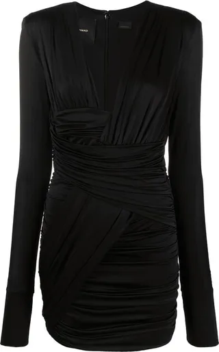 Draped-Effect Minidress