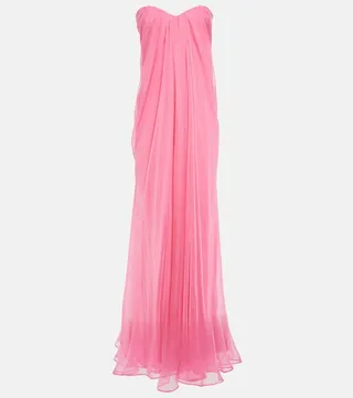 Silk chiffon gown