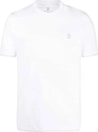 logo-print cotton T-shirt