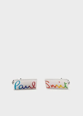 Multicolor Signature Cufflinks