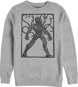 Men's Marvel Eternals Kro Woodcut Sweatshirt - Athletic Heather - 2X Large