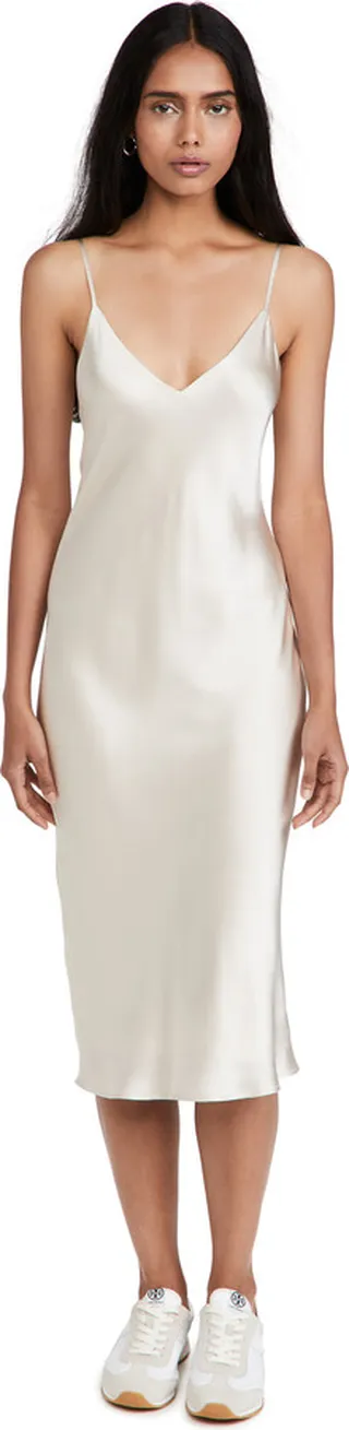 L'AGENCE Jodie V Neck Slip Dress