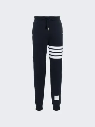 Classic Cotton Loopback 4-Bar Sweatpants Navy