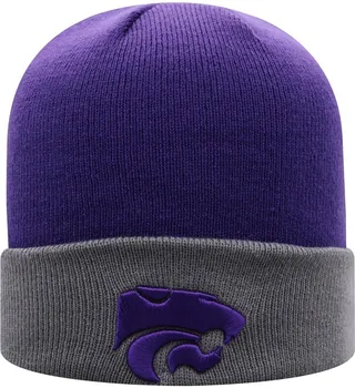 Men's Purple and Gray Kansas State Wildcats Core 2-Tone Cuffed Knit Hat