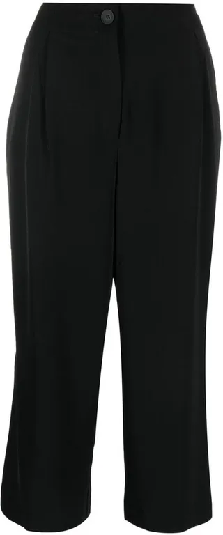 Cropped Straight-Leg Trousers