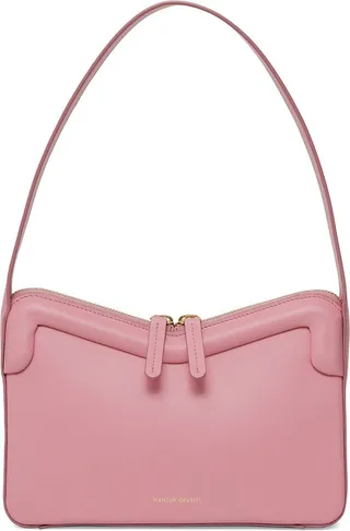 M frame smooth leather bag