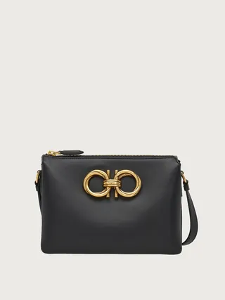 Ferragamo Women Trapezio mini bag Black