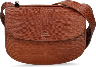 Mini Genève lizard embossed leather bag