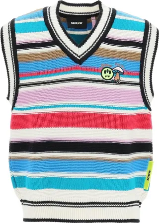 Barrow Multicolored Striped Knit Vest