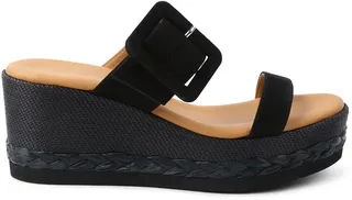 Jean Wedge Sandal