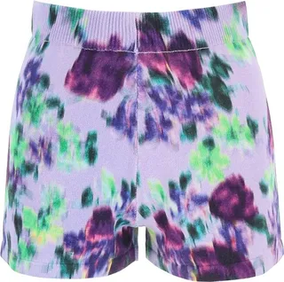 Kenzo Floral Printed High-Waist Knit Shorts