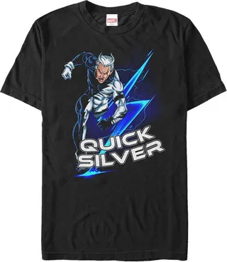 Men's Marvel X-Men Quicksilver T-Shirt - Black - Large