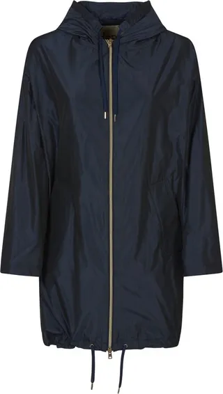 Herno Drawstring Hooded Raincoat