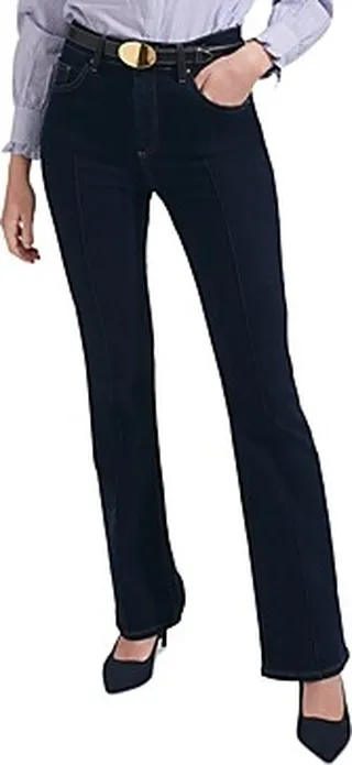 Hobbs London Niomi Mid Rise Bootcut Jeans in Indigo