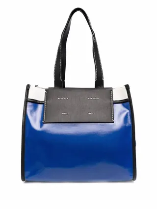 large Morris coated tote bag