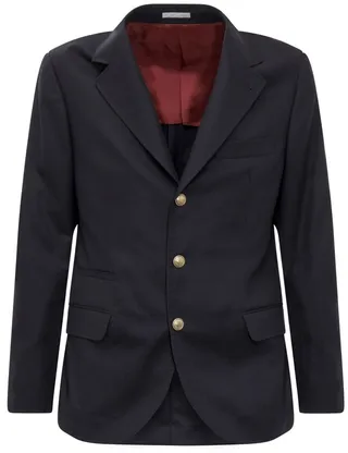 Brunello Cucinelli Buttoned Single-Breasted Jacket
