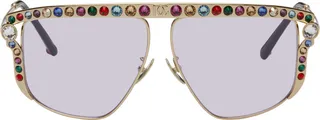 Dolce & Gabbana Gold Square Sunglasses