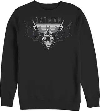 Men's Batman Winged Hero Emblem Sweatshirt - Black - Small