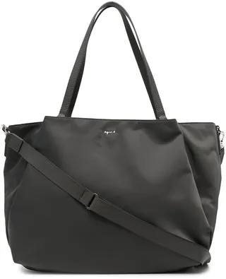 Calf Leather-Blend Tote Bag