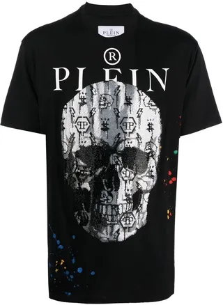 skull-print short-sleeve T-shirt