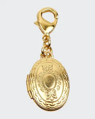 Engraved Chain Locket Charm