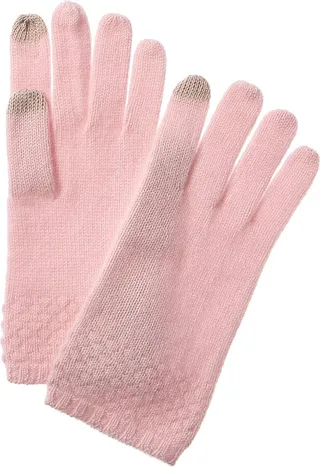 Phenix Honeycomb Detail Cashmere Gloves