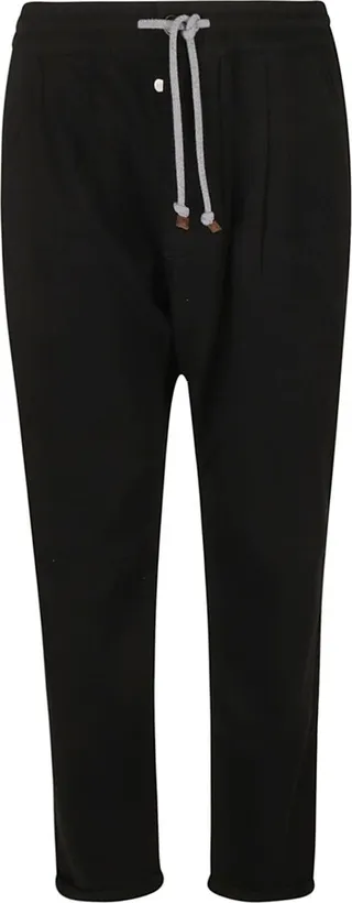 Drawstring Waist Ribbed Track Pants